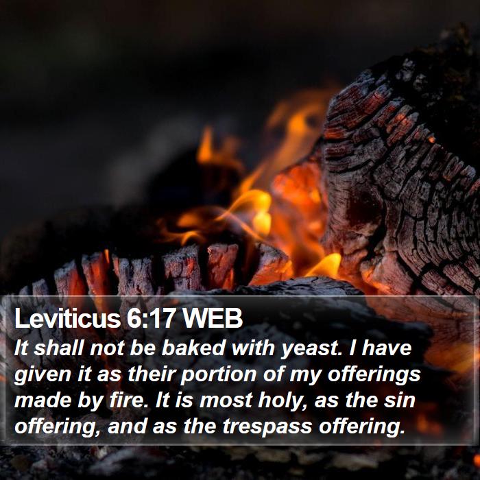 Leviticus 6:17 WEB Bible Study