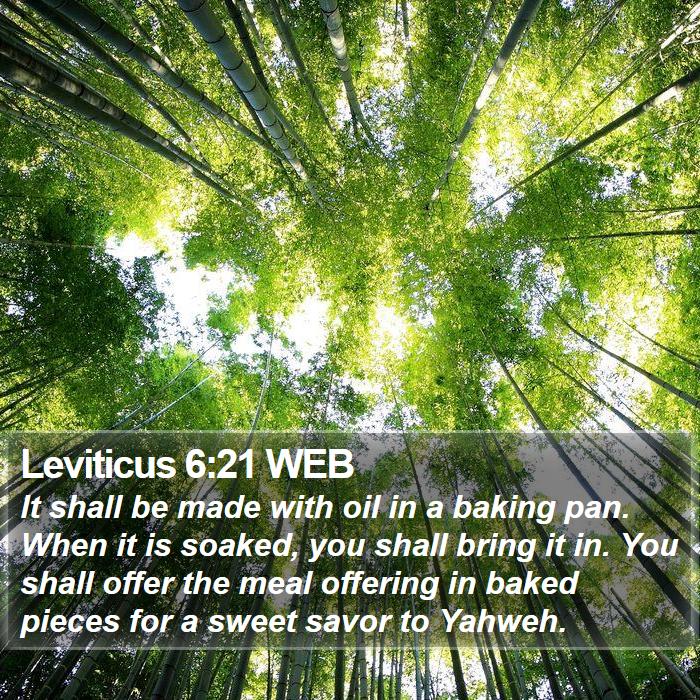 Leviticus 6:21 WEB Bible Study