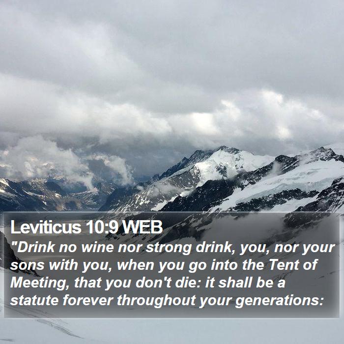 Leviticus 10:9 WEB Bible Study