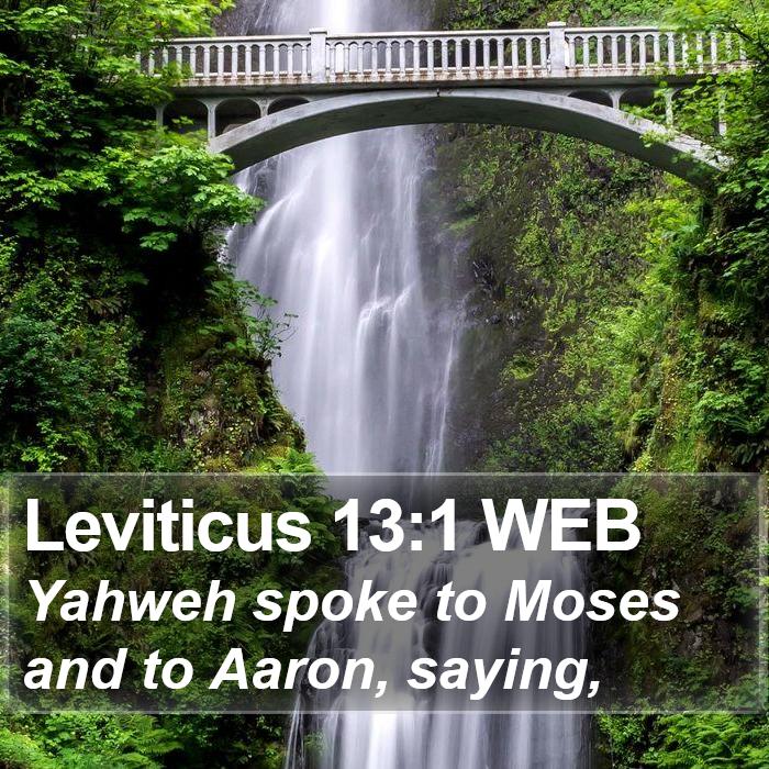 Leviticus 13:1 WEB Bible Study