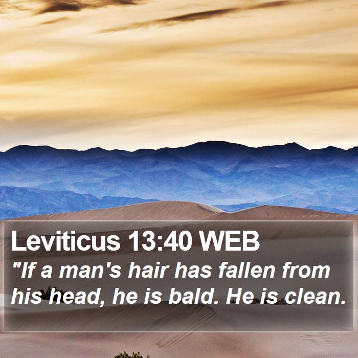 Leviticus 13:40 WEB Bible Study