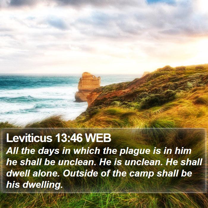 Leviticus 13:46 WEB Bible Study