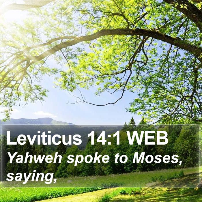 Leviticus 14:1 WEB Bible Study