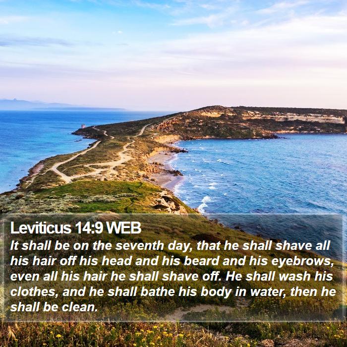 Leviticus 14:9 WEB Bible Study