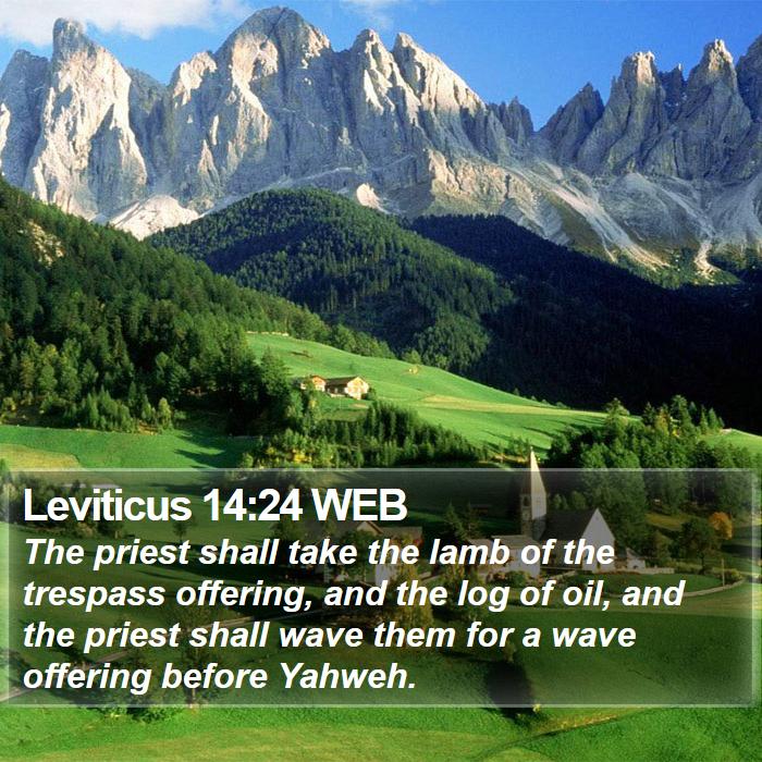 Leviticus 14:24 WEB Bible Study