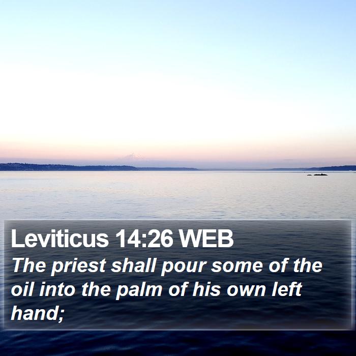 Leviticus 14:26 WEB Bible Study