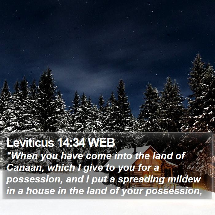 Leviticus 14:34 WEB Bible Study