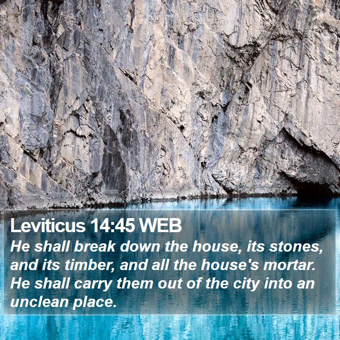 Leviticus 14:45 WEB Bible Study