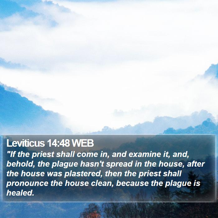 Leviticus 14:48 WEB Bible Study