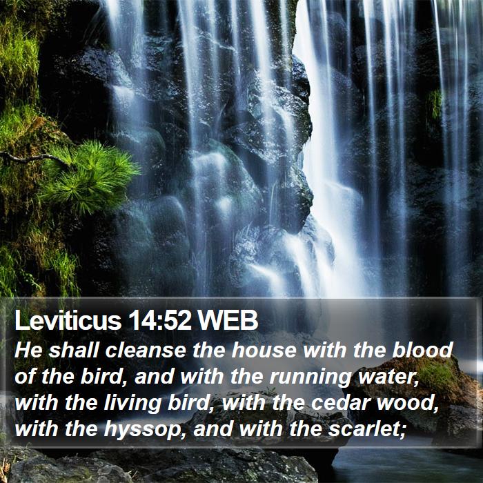 Leviticus 14:52 WEB Bible Study