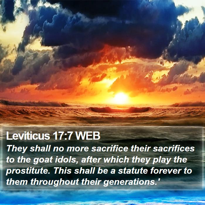 Leviticus 17:7 WEB Bible Study