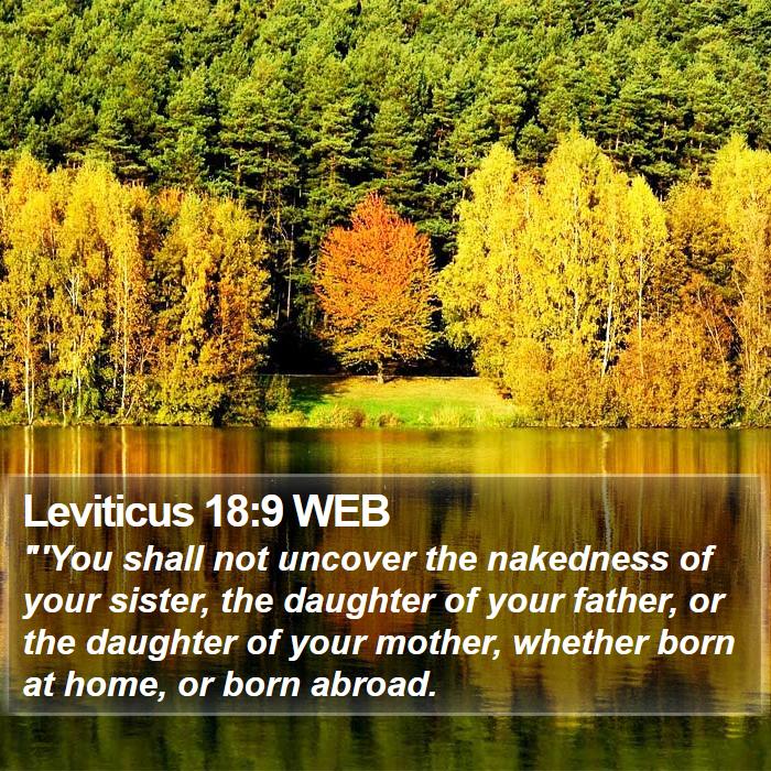 Leviticus 18:9 WEB Bible Study