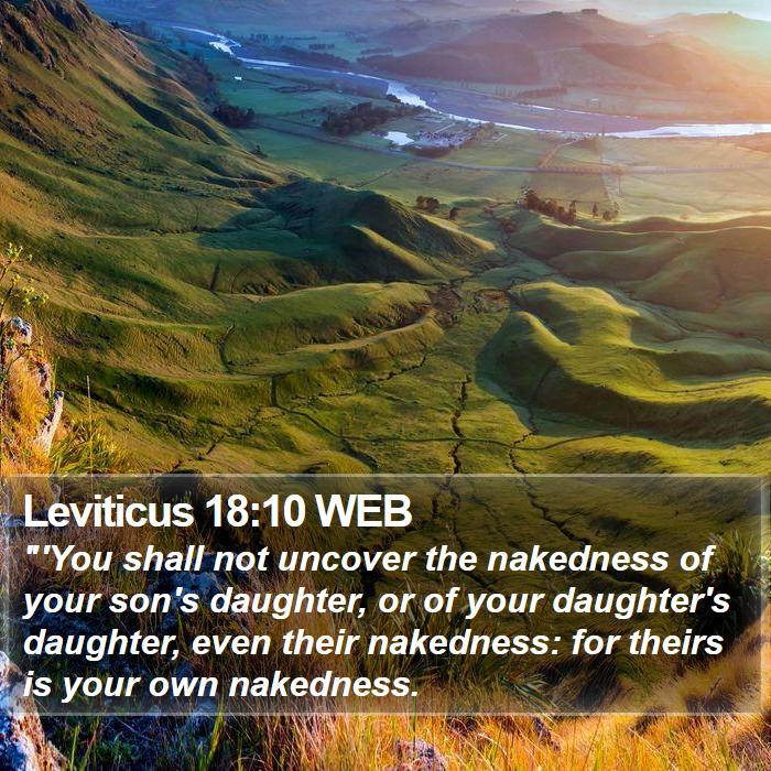 Leviticus 18:10 WEB Bible Study