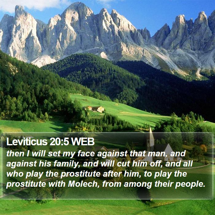 Leviticus 20:5 WEB Bible Study