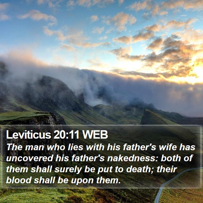 Leviticus 20:11 WEB Bible Study