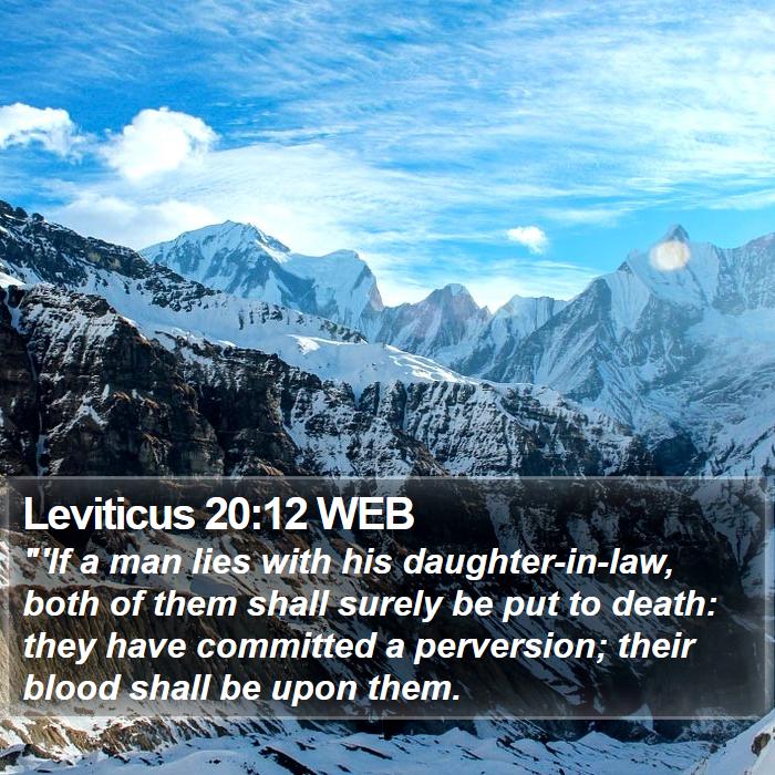 Leviticus 20:12 WEB Bible Study