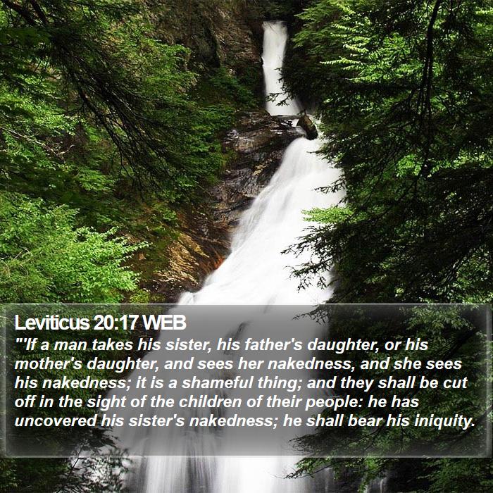 Leviticus 20:17 WEB Bible Study