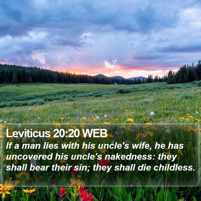 Leviticus 20:20 WEB Bible Study