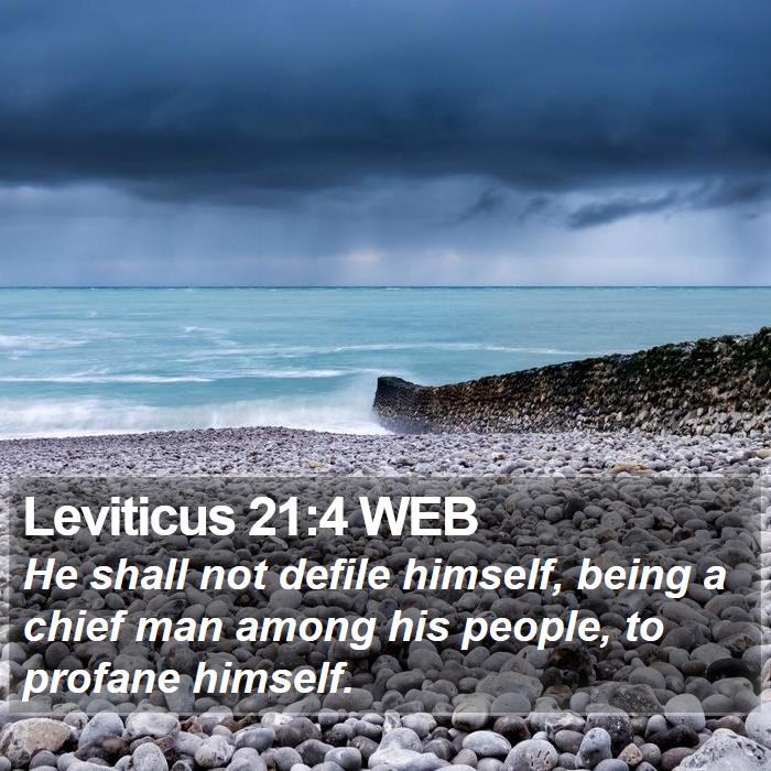 Leviticus 21:4 WEB Bible Study