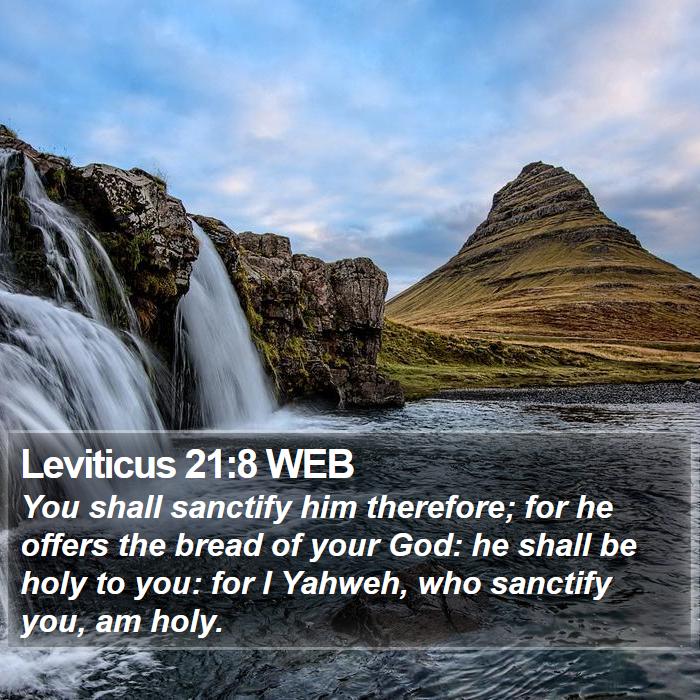 Leviticus 21:8 WEB Bible Study