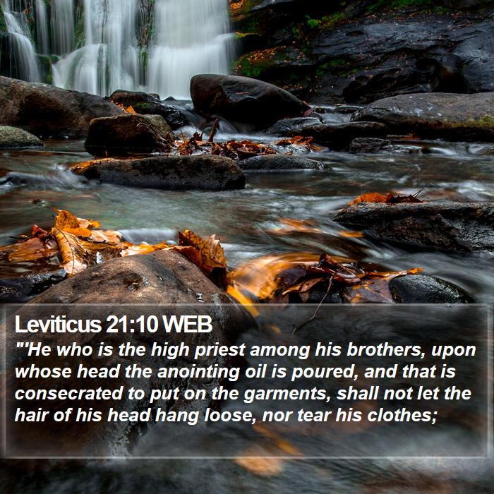 Leviticus 21:10 WEB Bible Study