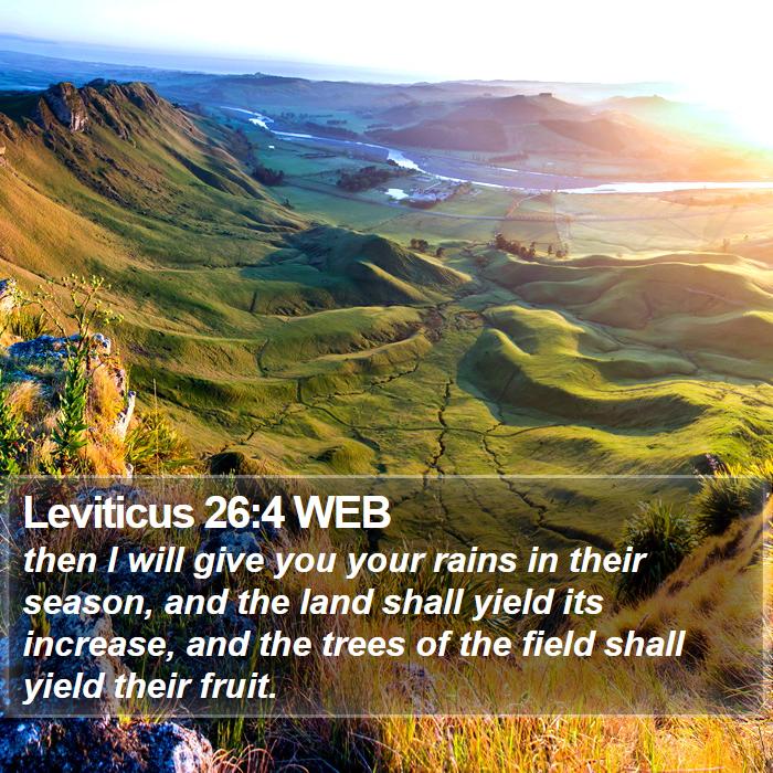 Leviticus 26:4 WEB Bible Study