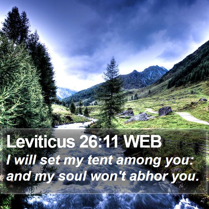 Leviticus 26:11 WEB Bible Study