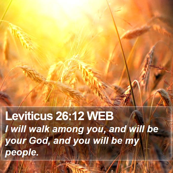 Leviticus 26:12 WEB Bible Study