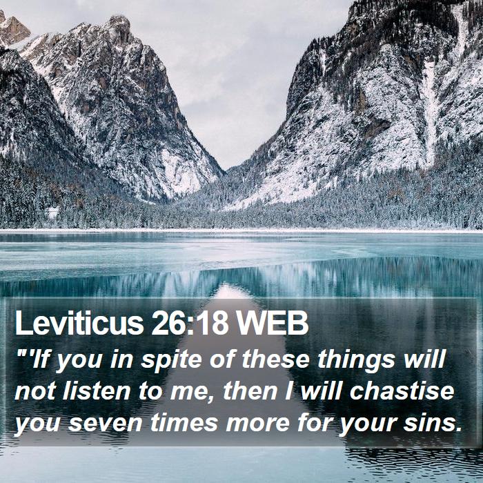 Leviticus 26:18 WEB Bible Study