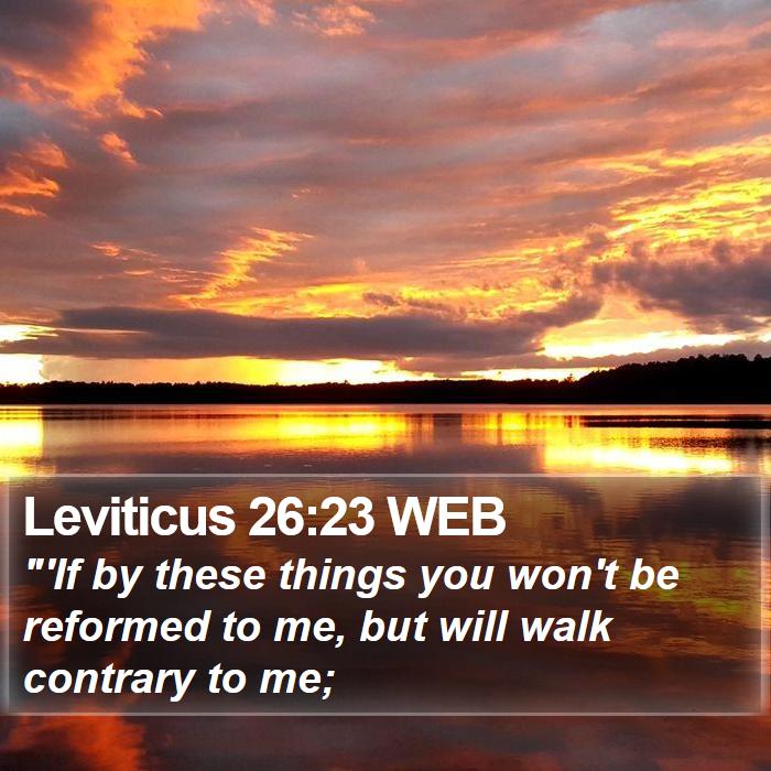 Leviticus 26:23 WEB Bible Study