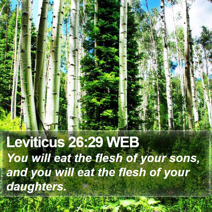 Leviticus 26:29 WEB Bible Study