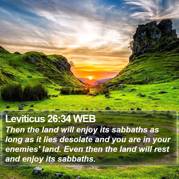 Leviticus 26:34 WEB Bible Study