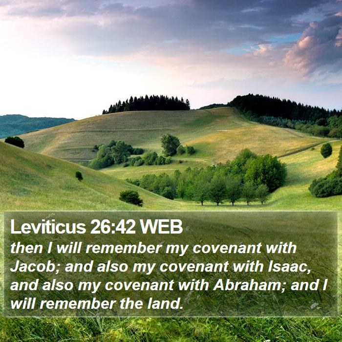 Leviticus 26:42 WEB Bible Study