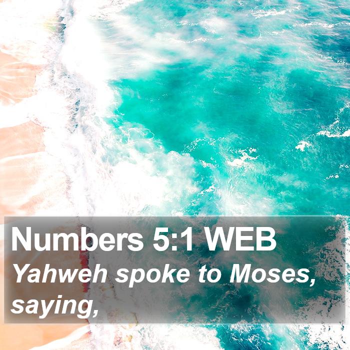 Numbers 5:1 WEB Bible Study