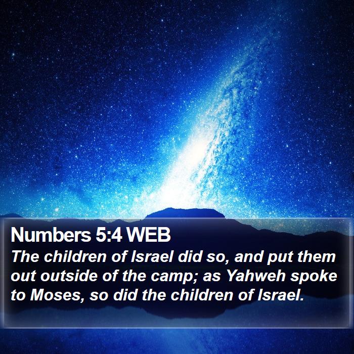 Numbers 5:4 WEB Bible Study