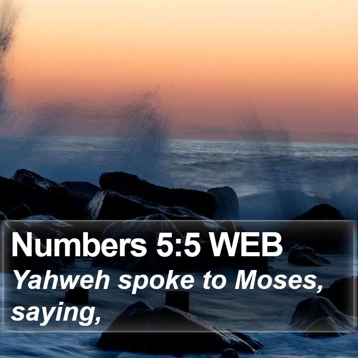 Numbers 5:5 WEB Bible Study