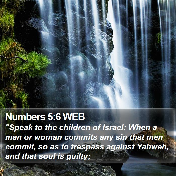 Numbers 5:6 WEB Bible Study