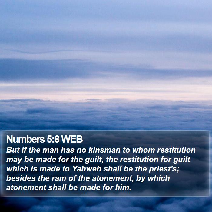 Numbers 5:8 WEB Bible Study