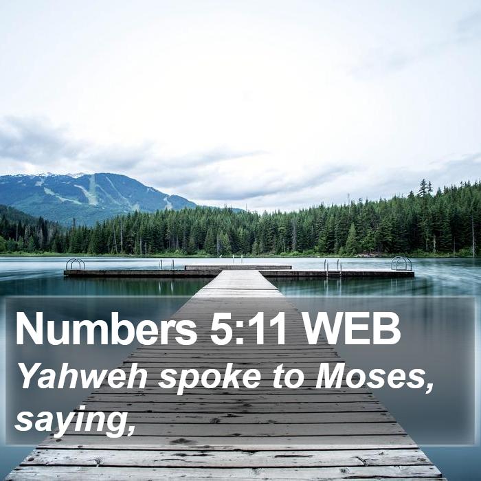 Numbers 5:11 WEB Bible Study