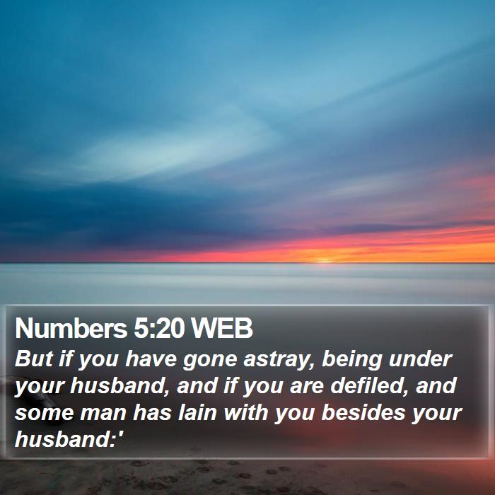 Numbers 5:20 WEB Bible Study