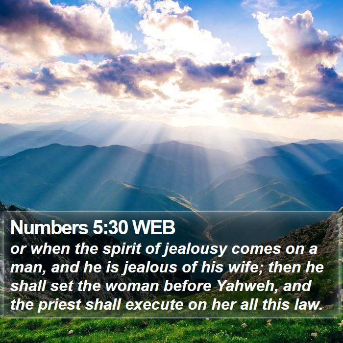 Numbers 5:30 WEB Bible Study