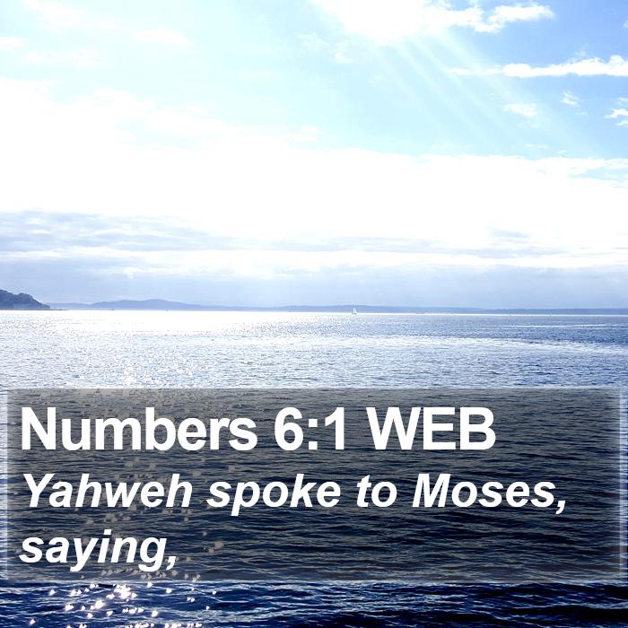 Numbers 6:1 WEB Bible Study