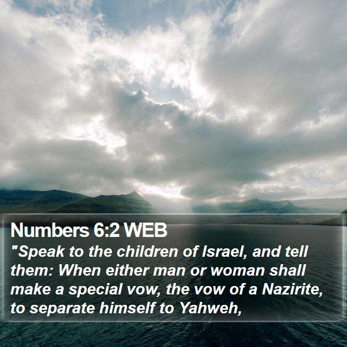 Numbers 6:2 WEB Bible Study