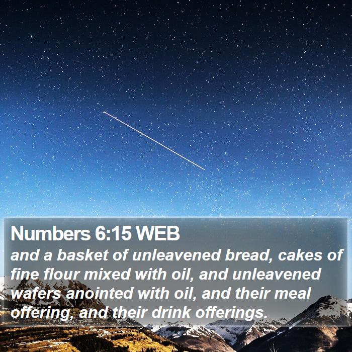 Numbers 6:15 WEB Bible Study