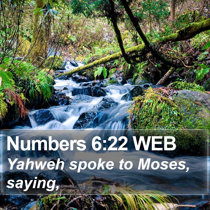 Numbers 6:22 WEB Bible Study