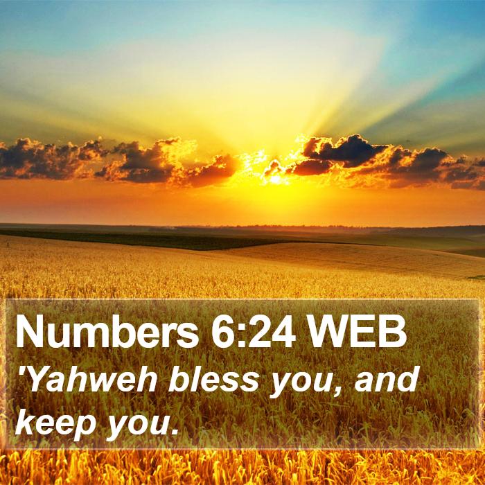 Numbers 6:24 WEB Bible Study