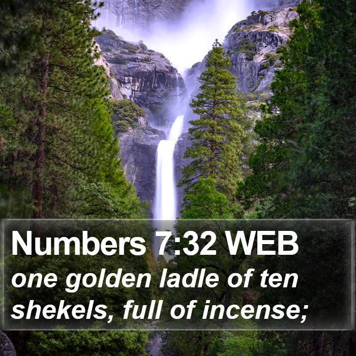 Numbers 7:32 WEB Bible Study