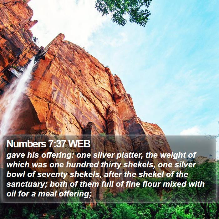 Numbers 7:37 WEB Bible Study