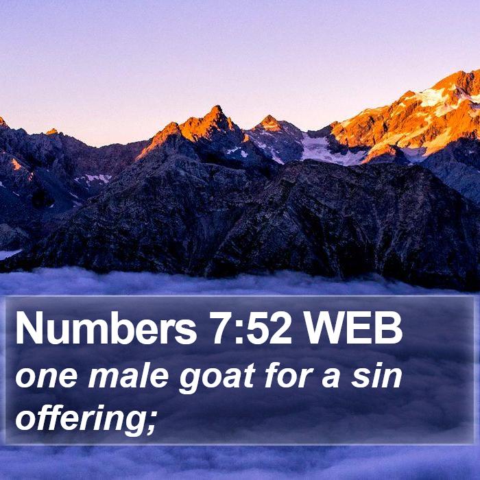 Numbers 7:52 WEB Bible Study