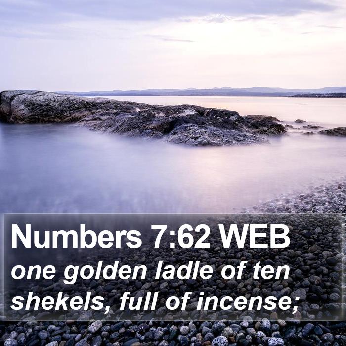 Numbers 7:62 WEB Bible Study